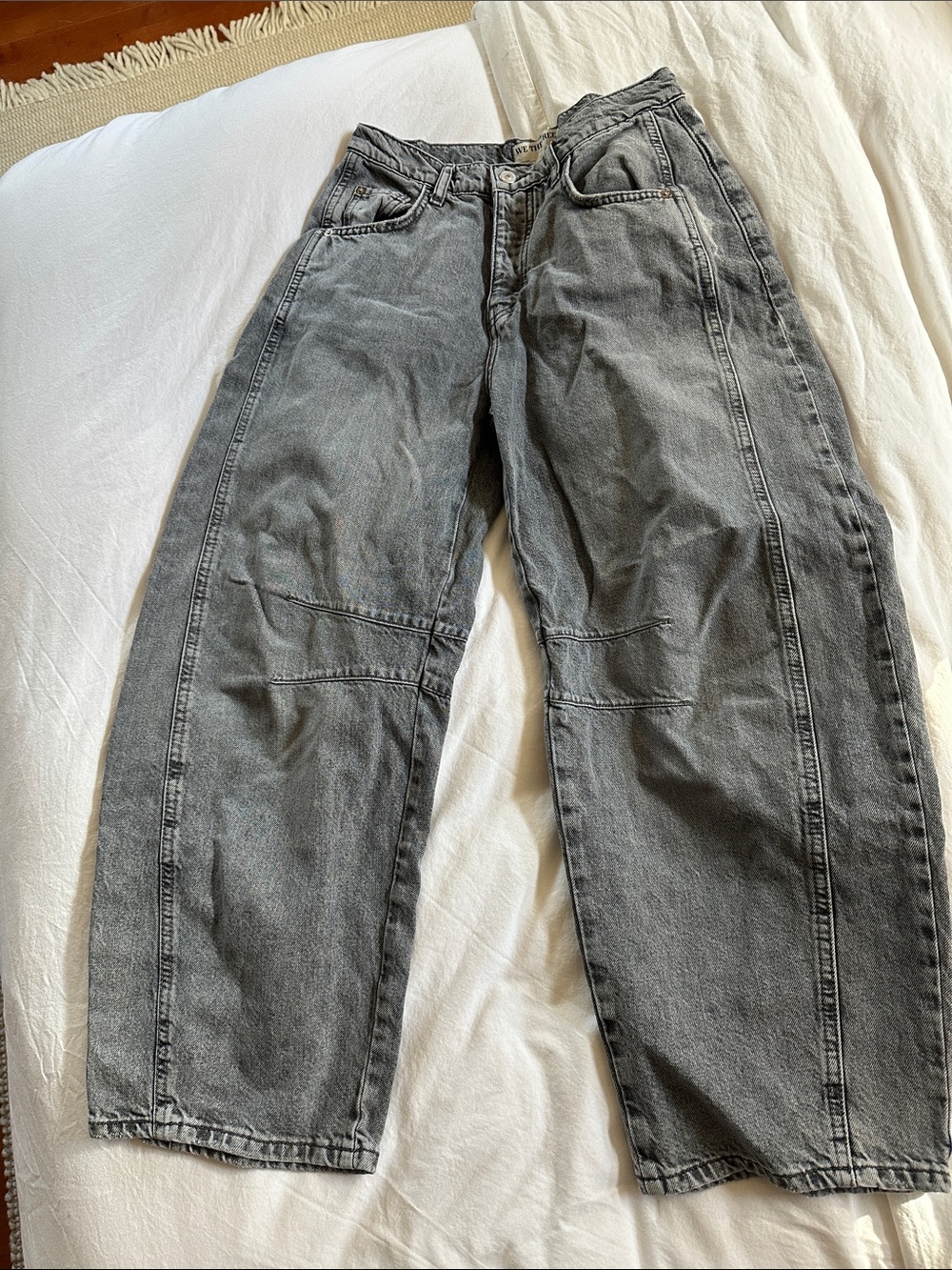 We The Free Women's Gray Relaxed Jeans